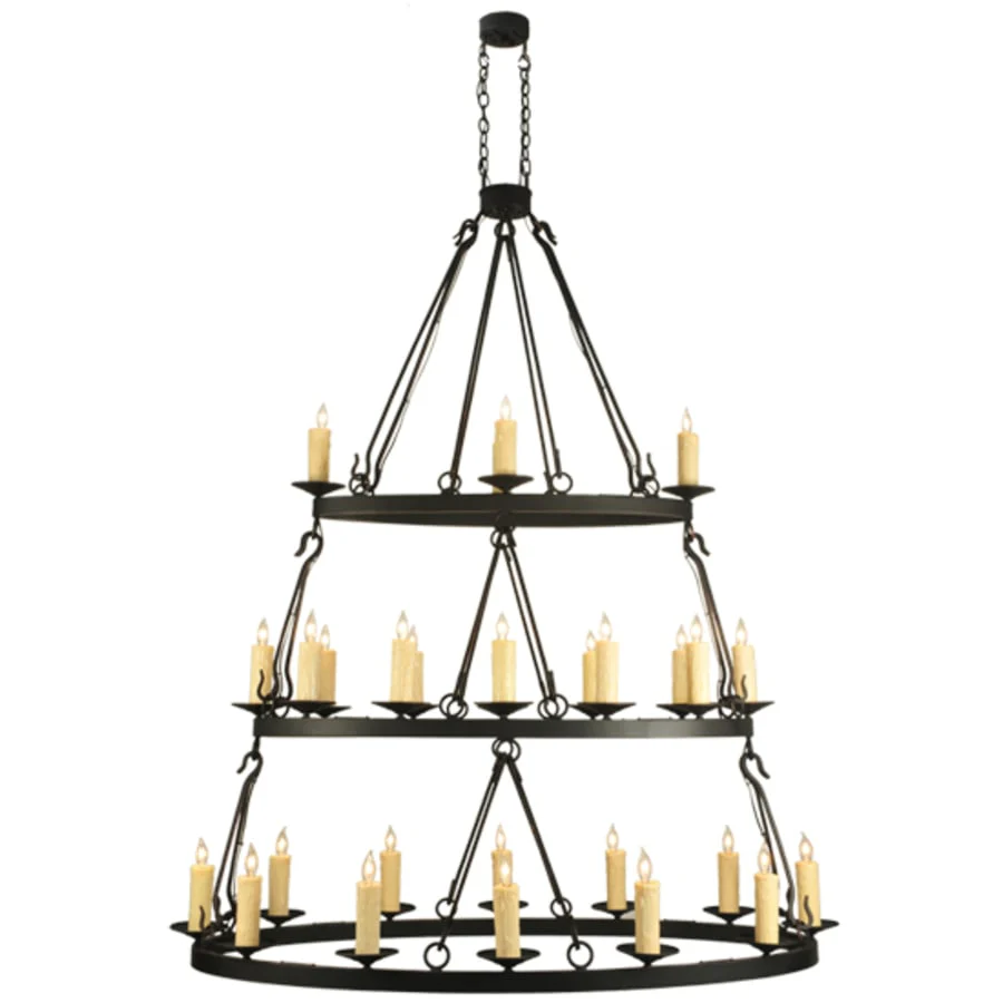 Meyda Tiffany Kenosha 28 Light 36" Wide Taper Candle Style Chandelier - Image 3