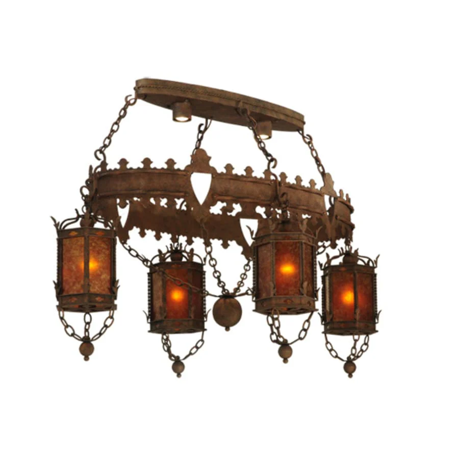 Meyda Tiffany Valhalla 4 Light 58" Wide Linear Chandelier - Image 2