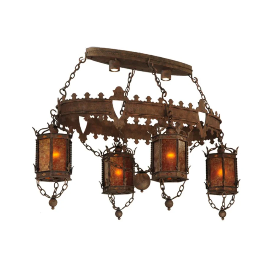 Meyda Tiffany Valhalla 4 Light 58" Wide Linear Chandelier - Image 3