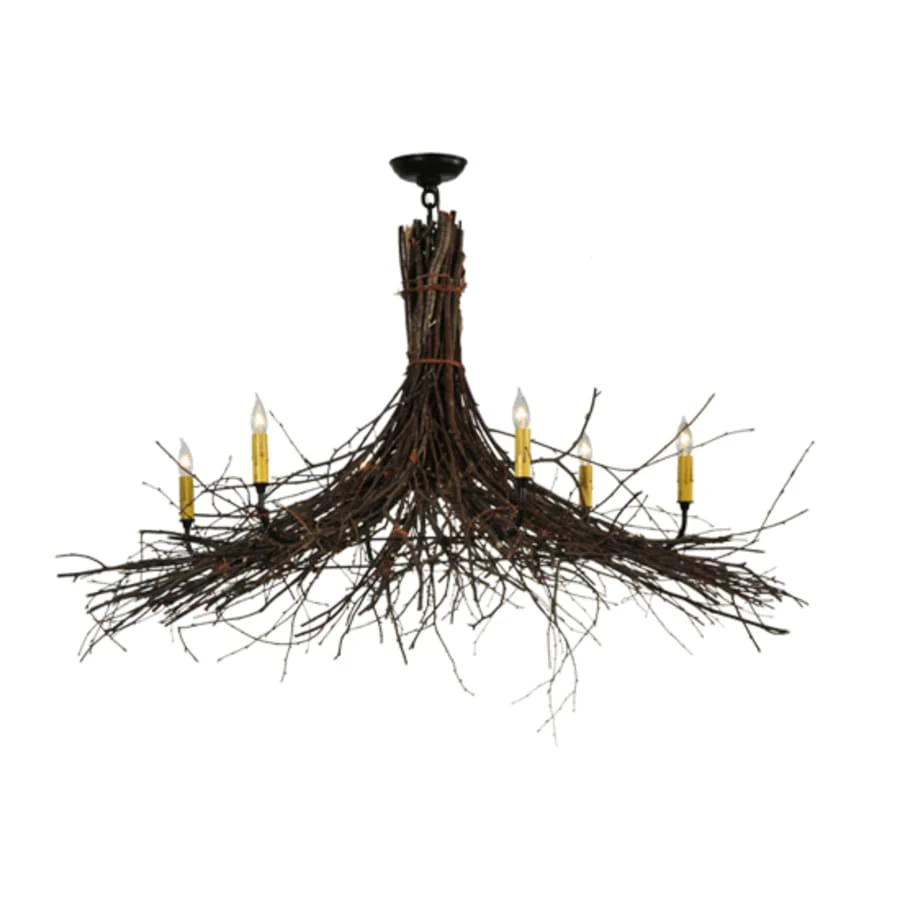 Meyda Tiffany Twigs 6 Light 48" Wide Taper Candle Style Chandelier - Image 1