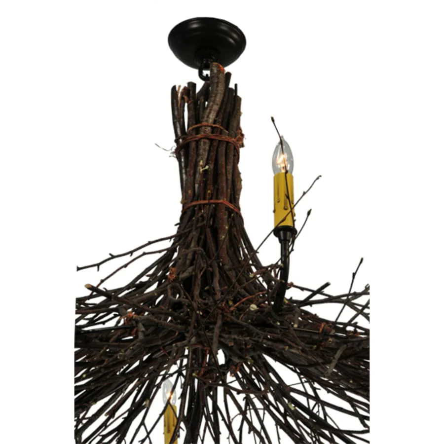 Meyda Tiffany Twigs 6 Light 48" Wide Taper Candle Style Chandelier - Image 3
