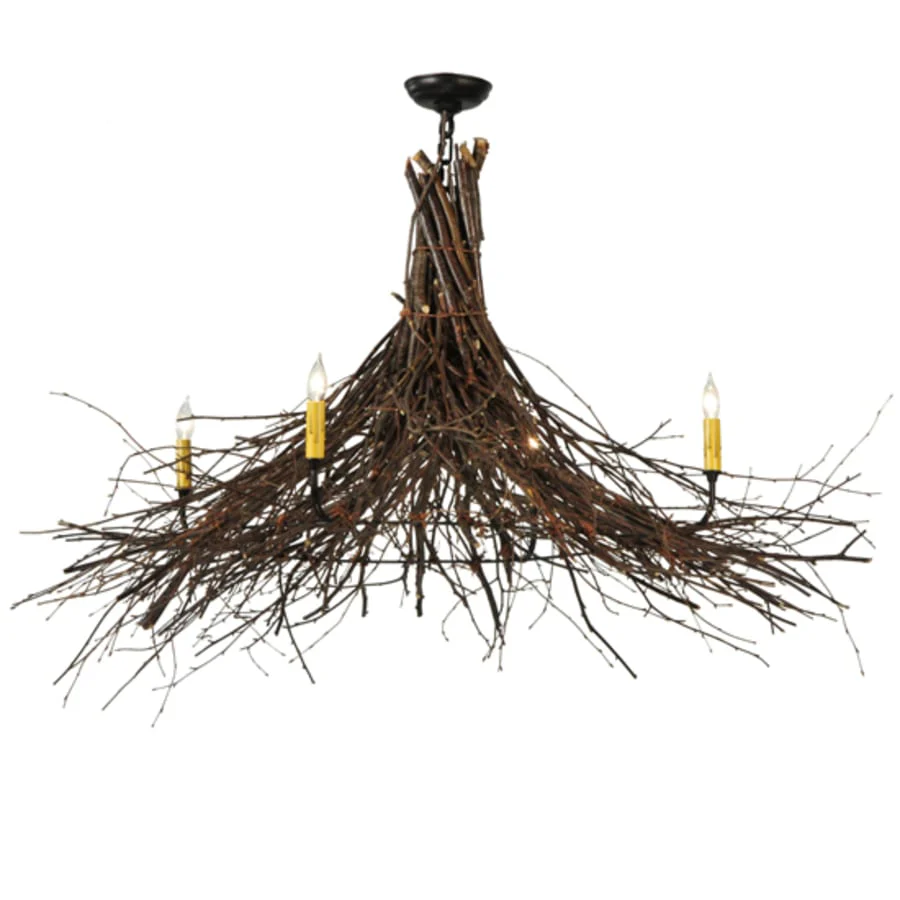 Meyda Tiffany Twigs 4 Light 48" Wide Taper Candle Style Chandelier - Image 1
