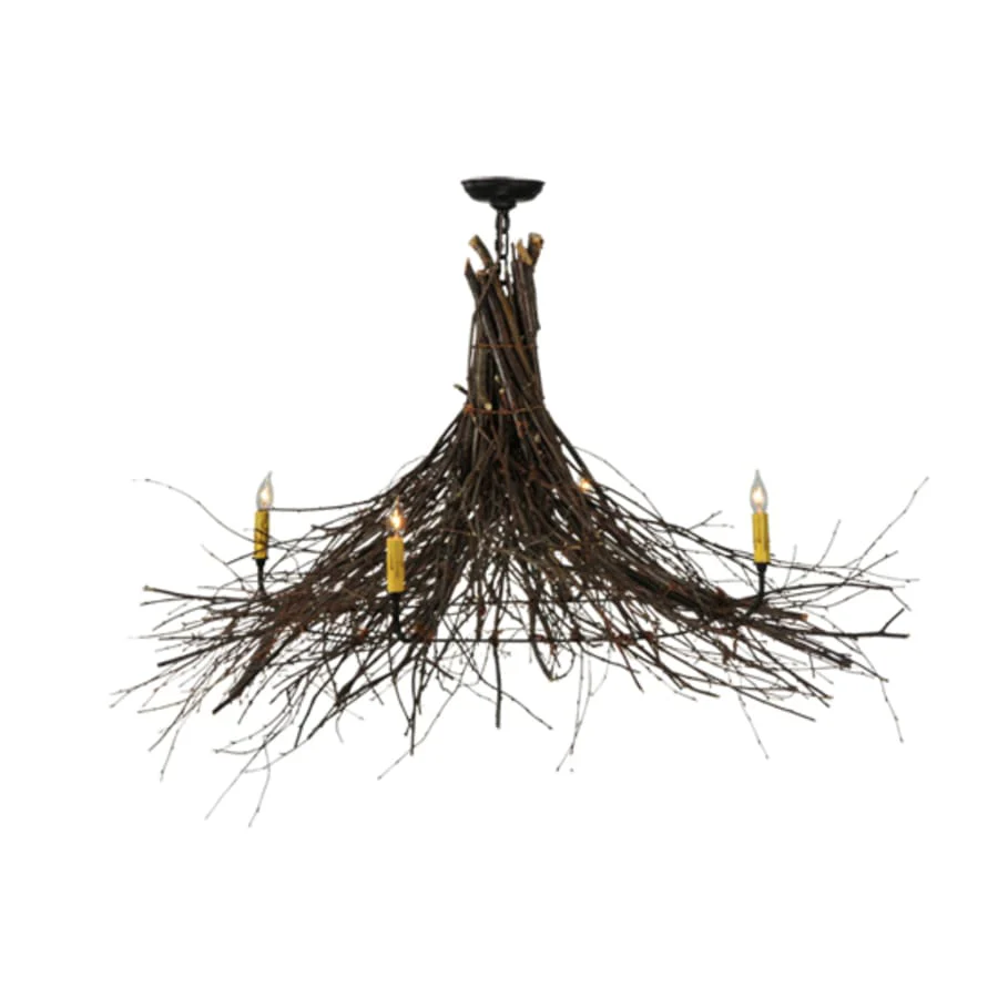 Meyda Tiffany Twigs 4 Light 48" Wide Taper Candle Style Chandelier - Image 2