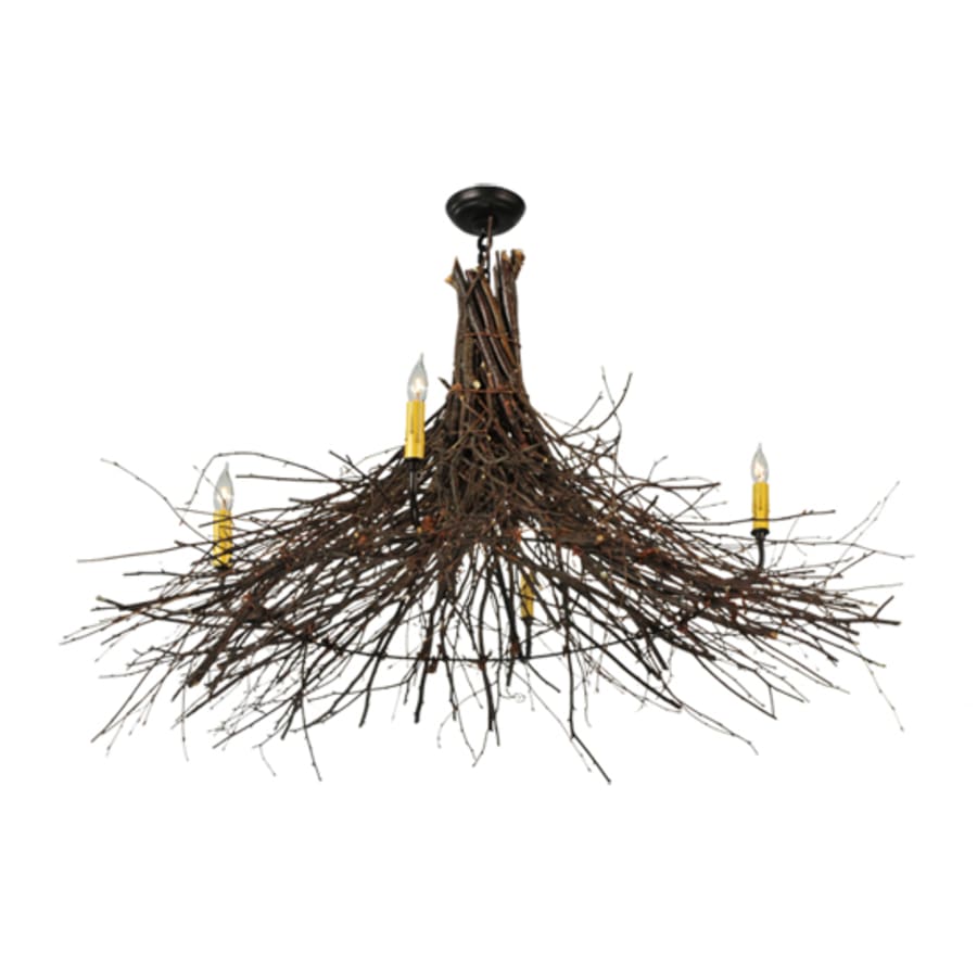 Meyda Tiffany Twigs 4 Light 48" Wide Taper Candle Style Chandelier - Image 3