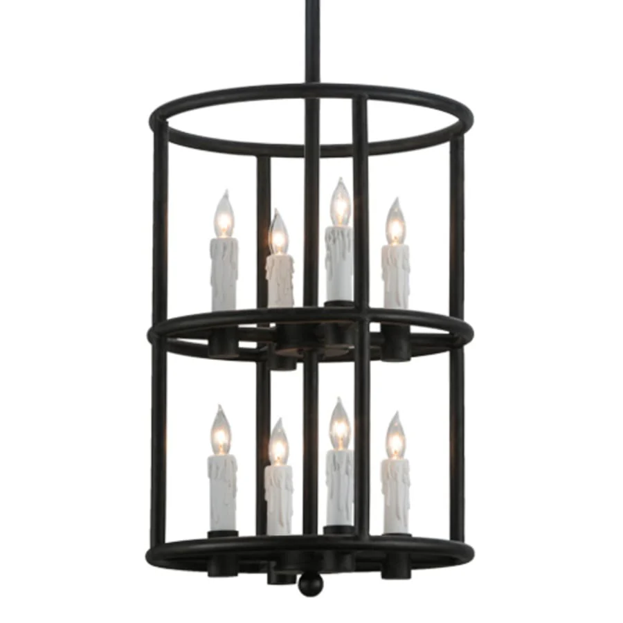 Meyda Tiffany Cilindro Air 8 Light 16" Wide Taper Candle Pendant - Image 1
