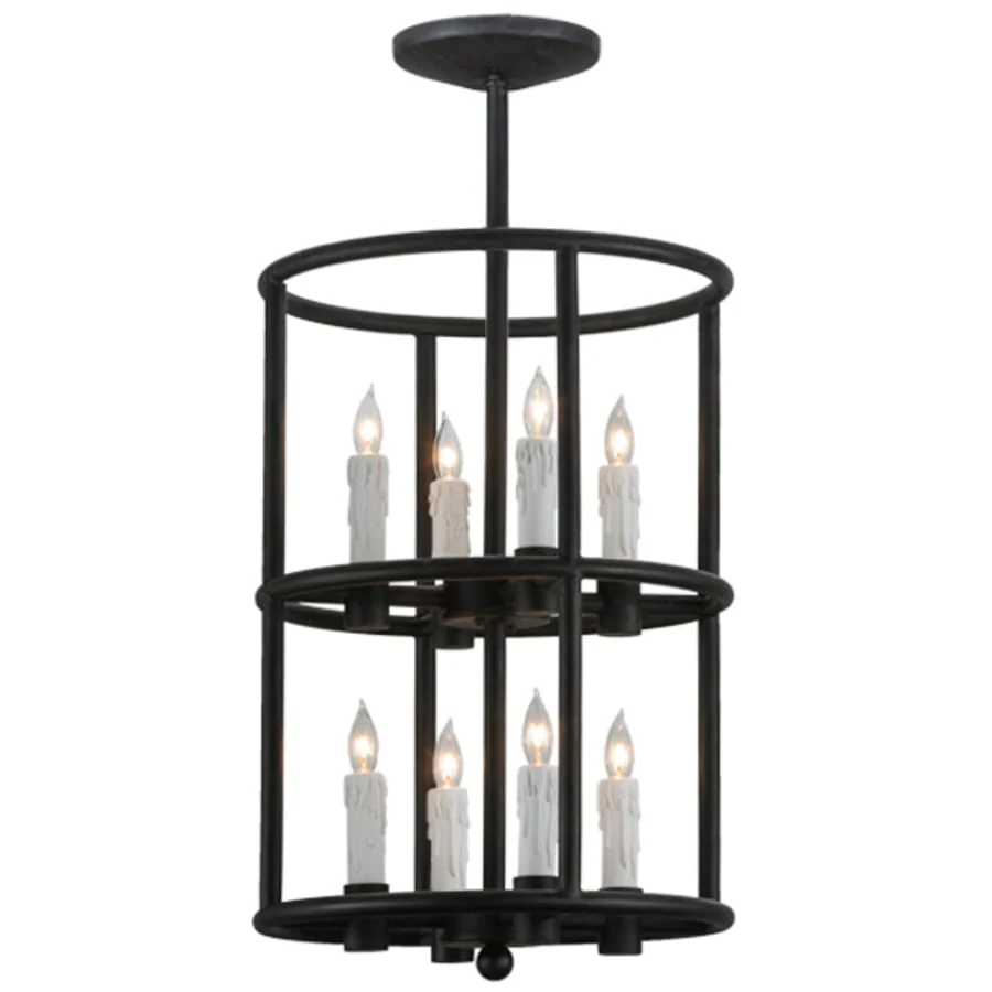 Meyda Tiffany Cilindro Air 8 Light 16" Wide Taper Candle Pendant - Image 2