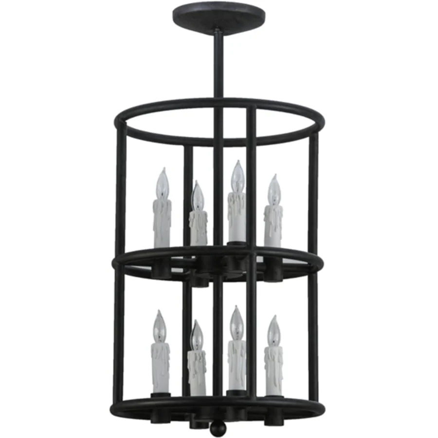 Meyda Tiffany Cilindro Air 8 Light 16" Wide Taper Candle Pendant - Image 3