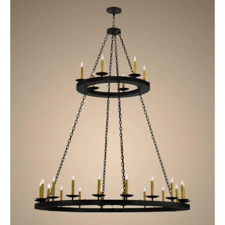 Meyda Tiffany Loxley 24 Light 61" Wide Taper Candle Style Chandelier - Image 2