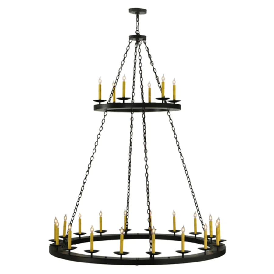 Meyda Tiffany Loxley 24 Light 61" Wide Taper Candle Style Chandelier - Image 3