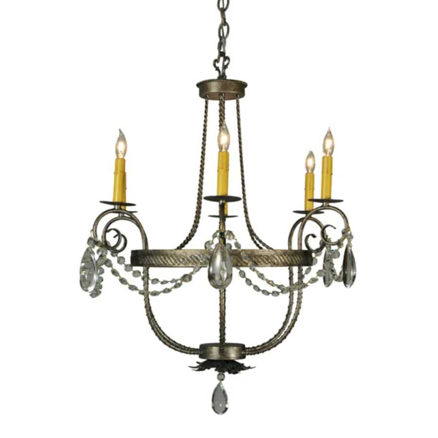 Meyda Tiffany Antonia 6 Light 29" Wide Crystal Candle Style Chandelier - Image 3