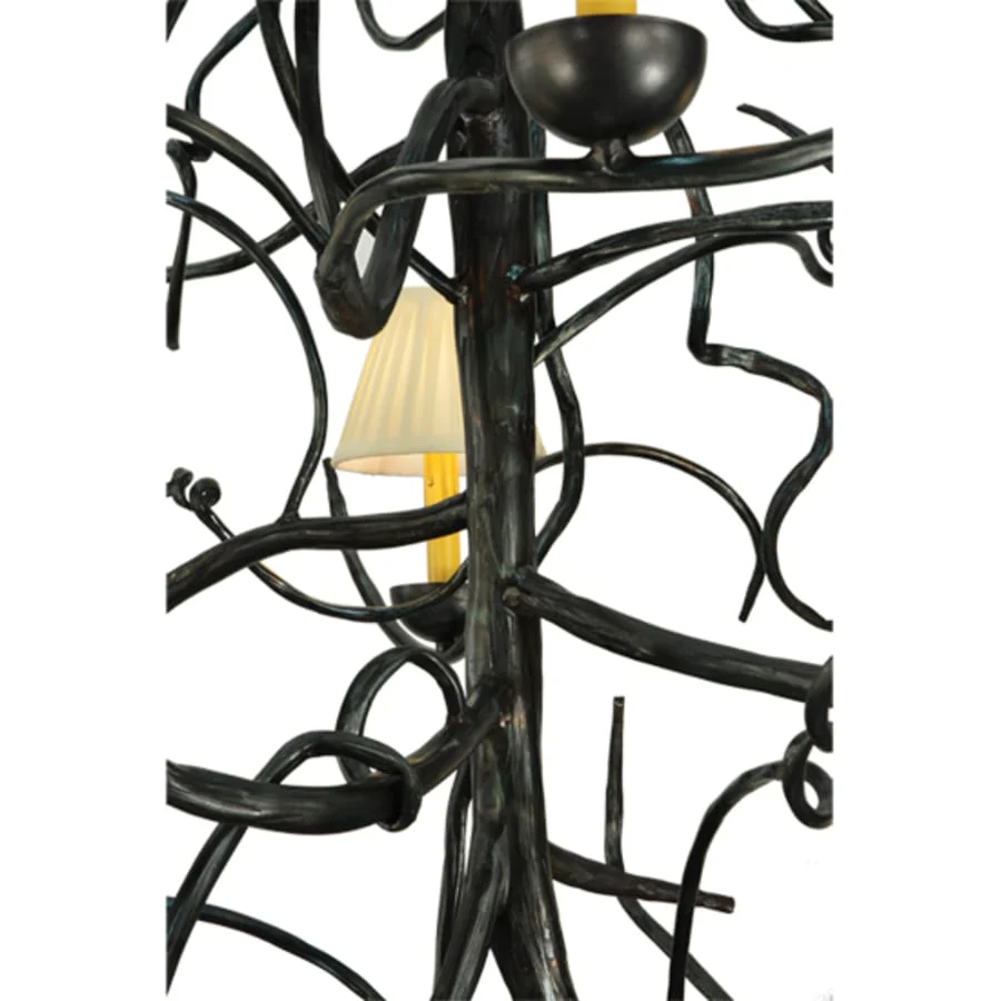 Meyda Tiffany Winter Solstice 6 Light 50" Wide Wrought Iron Chandelier - Image 2