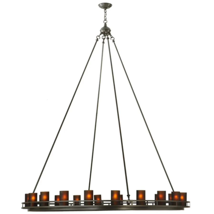 Meyda Tiffany Barbury 20 Light 60" Wide Pillar Candle Style Chandelier - Image 3