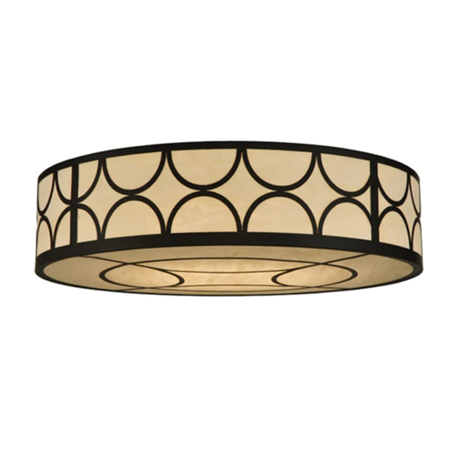 Meyda Tiffany Revival Deco Cilindro 8 Light 48" Wide Flush Mount Drum Ceiling Fixture - Image 1