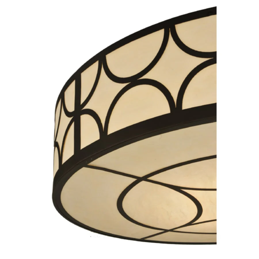 Meyda Tiffany Revival Deco Cilindro 8 Light 48" Wide Flush Mount Drum Ceiling Fixture - Image 2
