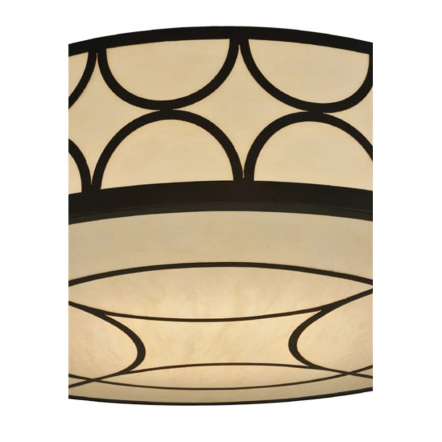 Meyda Tiffany Revival Deco Cilindro 8 Light 48" Wide Flush Mount Drum Ceiling Fixture - Image 3