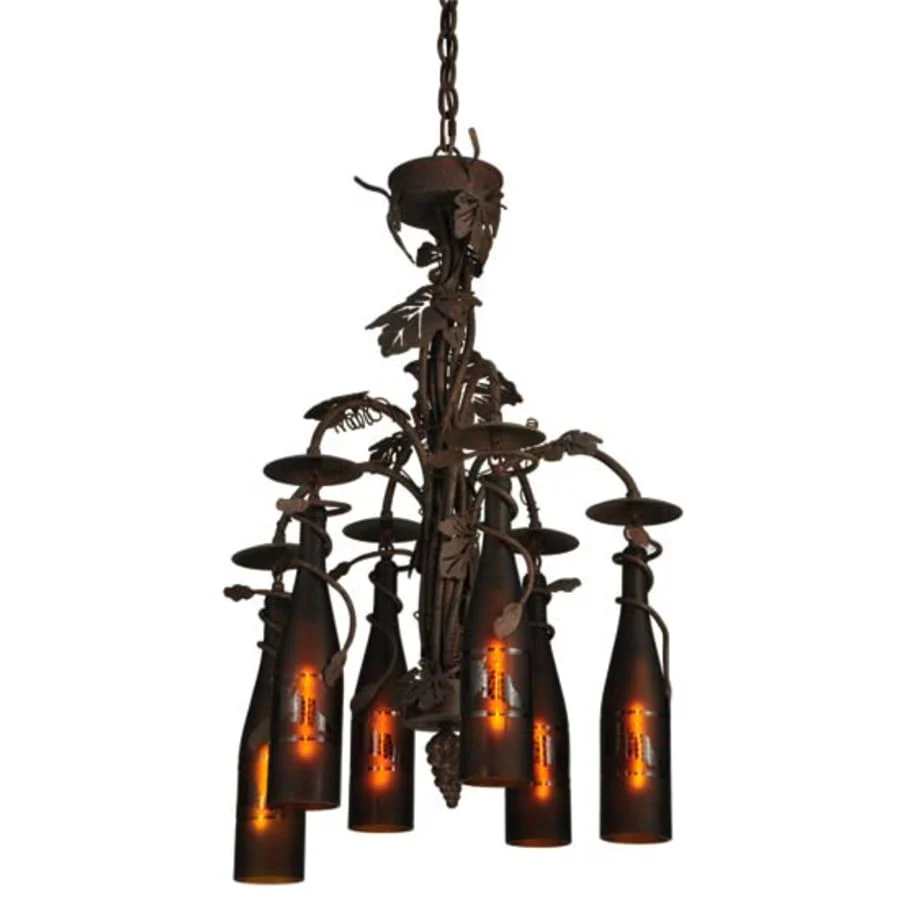 Meyda Tiffany Tuscan Vineyard 6 Light 20" Wide Chandelier - Image 3
