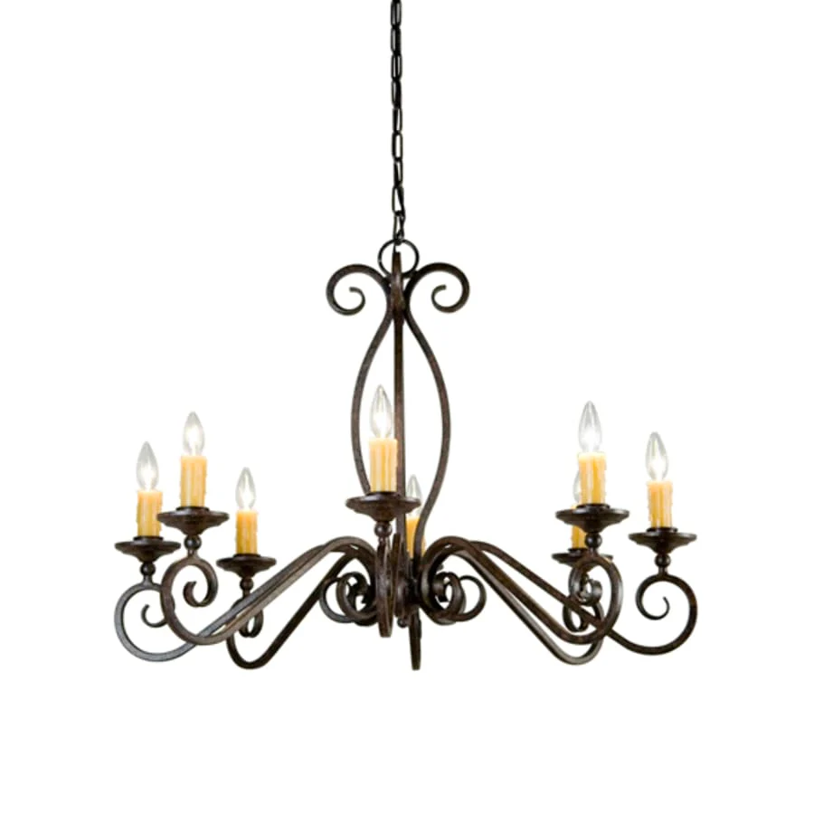 Meyda Tiffany Wallis 8 Light 36" Wide Taper Candle Style Chandelier - Image 1