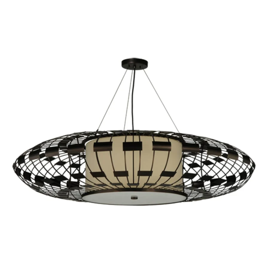 Meyda Tiffany Margo 3 Light 55" Wide Suspension Pendant - Image 3