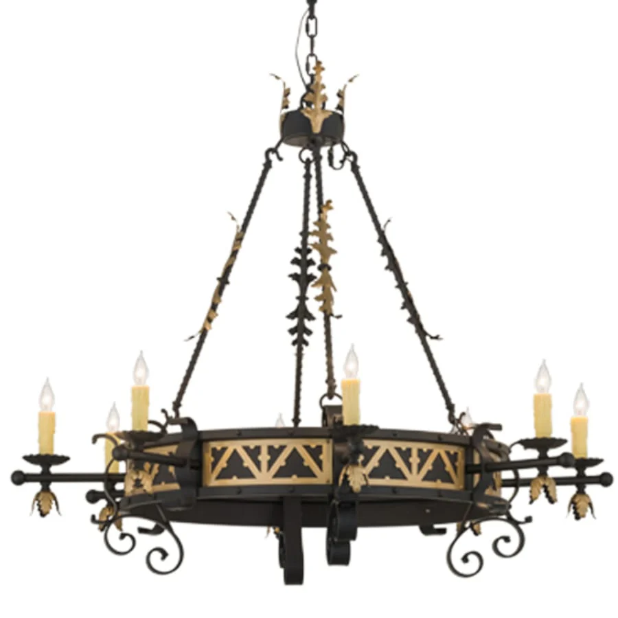 Meyda Tiffany Filomena 8 Light 48" Wide Taper Candle Style Chandelier - Image 1