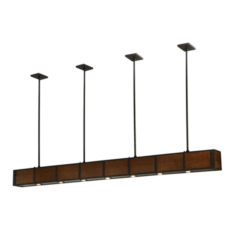 Meyda Tiffany Giradeau 7 Light 96" Wide Linear Pendant - Image 3