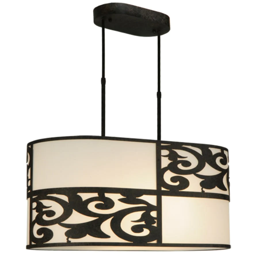Meyda Tiffany Clarabella 4 Light 34" Wide Linear Pendant - Image 2