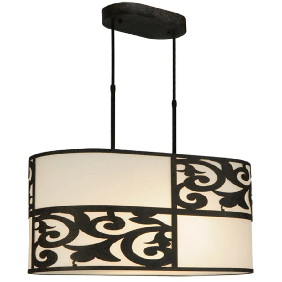 Meyda Tiffany Clarabella 4 Light 34" Wide Linear Pendant - Image 3