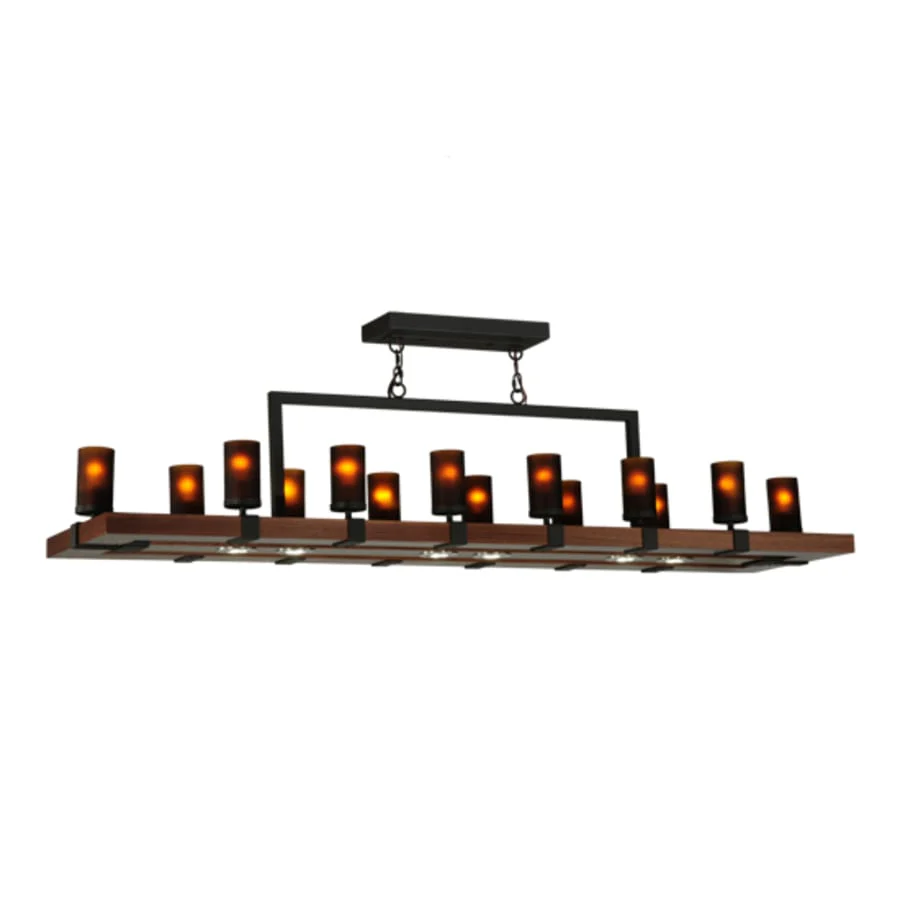 Meyda Tiffany Grand Terrace 20 Light 72" Wide Wrought Iron Candle Style Chandelier - Image 1