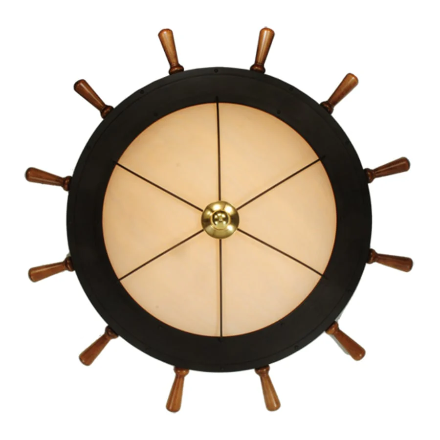 Meyda Tiffany Nautical 12 Light 74" Wide Flush Mount Bowl Ceiling Fixture - Oil Rubbed Bronze Finish - Image 2