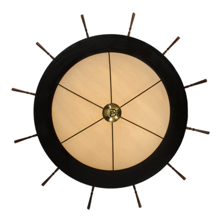 Meyda Tiffany Nautical 12 Light 74" Wide Flush Mount Bowl Ceiling Fixture - Oil Rubbed Bronze Finish - Image 3
