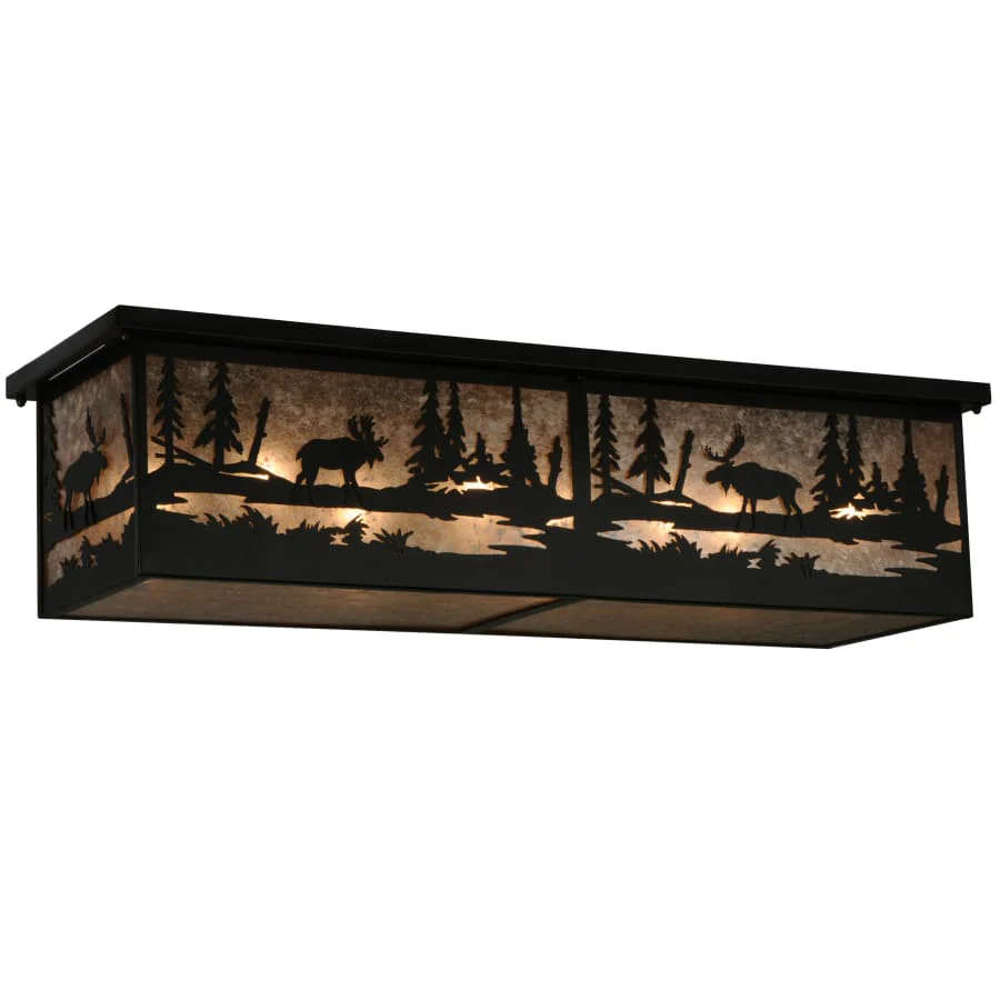 Meyda Tiffany Moose Atake Flush Mount Ceiling Fixture