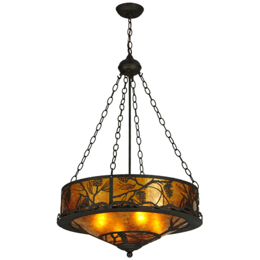 Meyda Tiffany Whispering Pines 4 Light 24" Wide Pendant - Image 2
