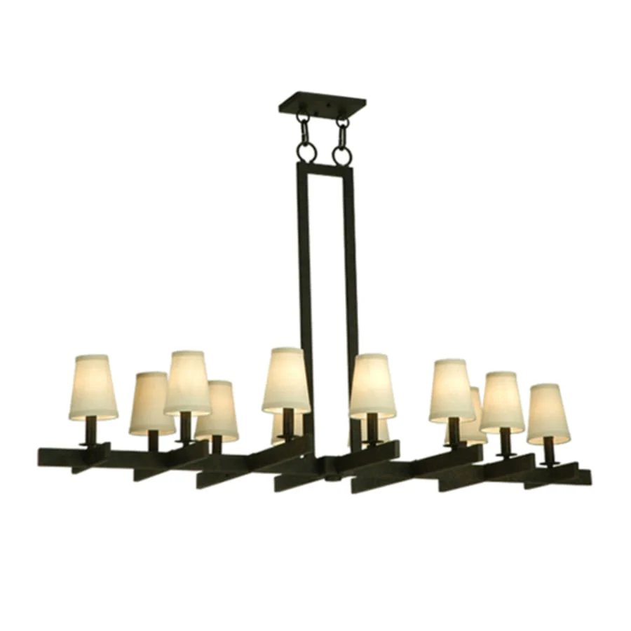 Meyda Tiffany Dante 12 Light 54" Wide Linear Chandelier - Image 1