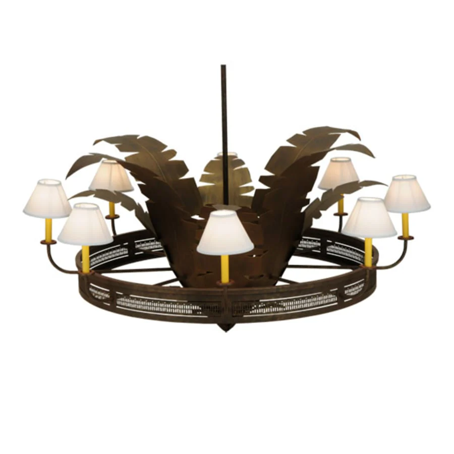 Meyda Tiffany Banana Bamboo 6 Light 59" Wide Chandelier - Image 3