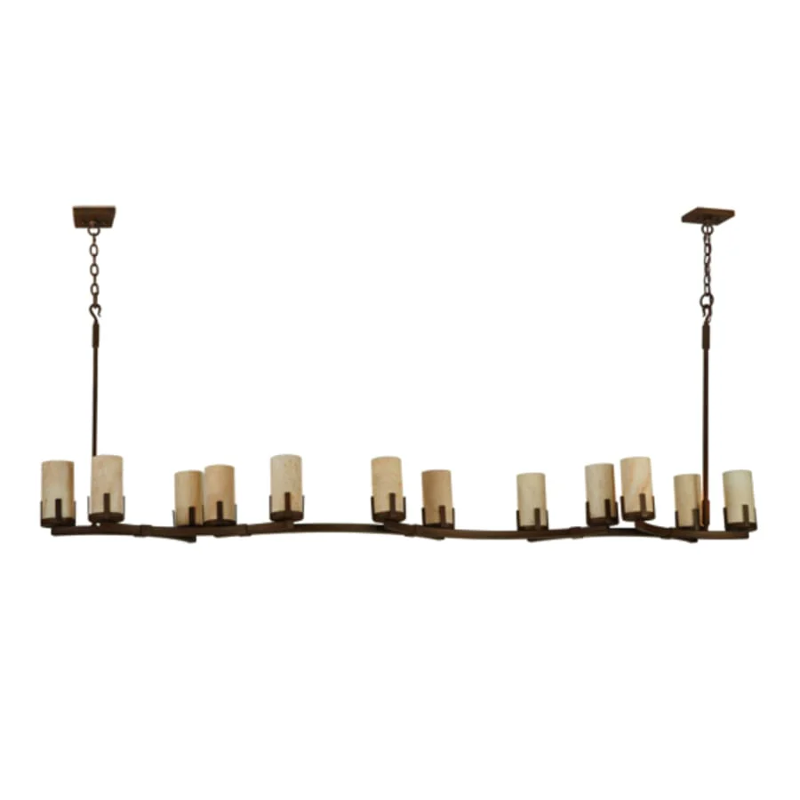 Meyda Tiffany Cero 12 Light 96" Wide Pillar Candle Style Chandelier - Image 2
