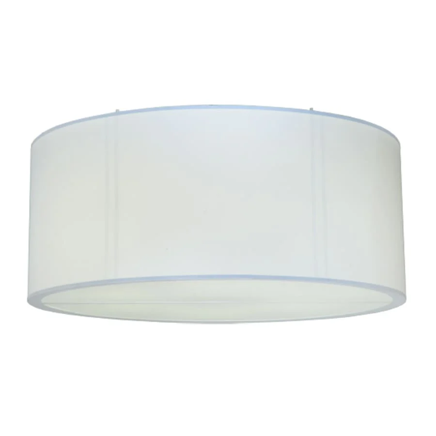 Meyda Tiffany Cilindro 6 Light 60" Wide Flush Mount Drum Ceiling Fixture - Nickel Finish - GU24 Bulb Base - Image 2