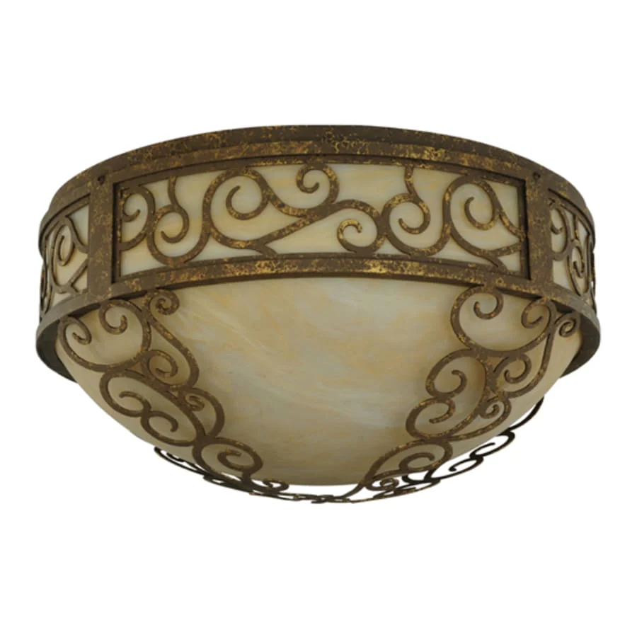 Meyda Tiffany Lilliana 3 Light 21" Wide Flush Mount Bowl Ceiling Fixture - Image 2