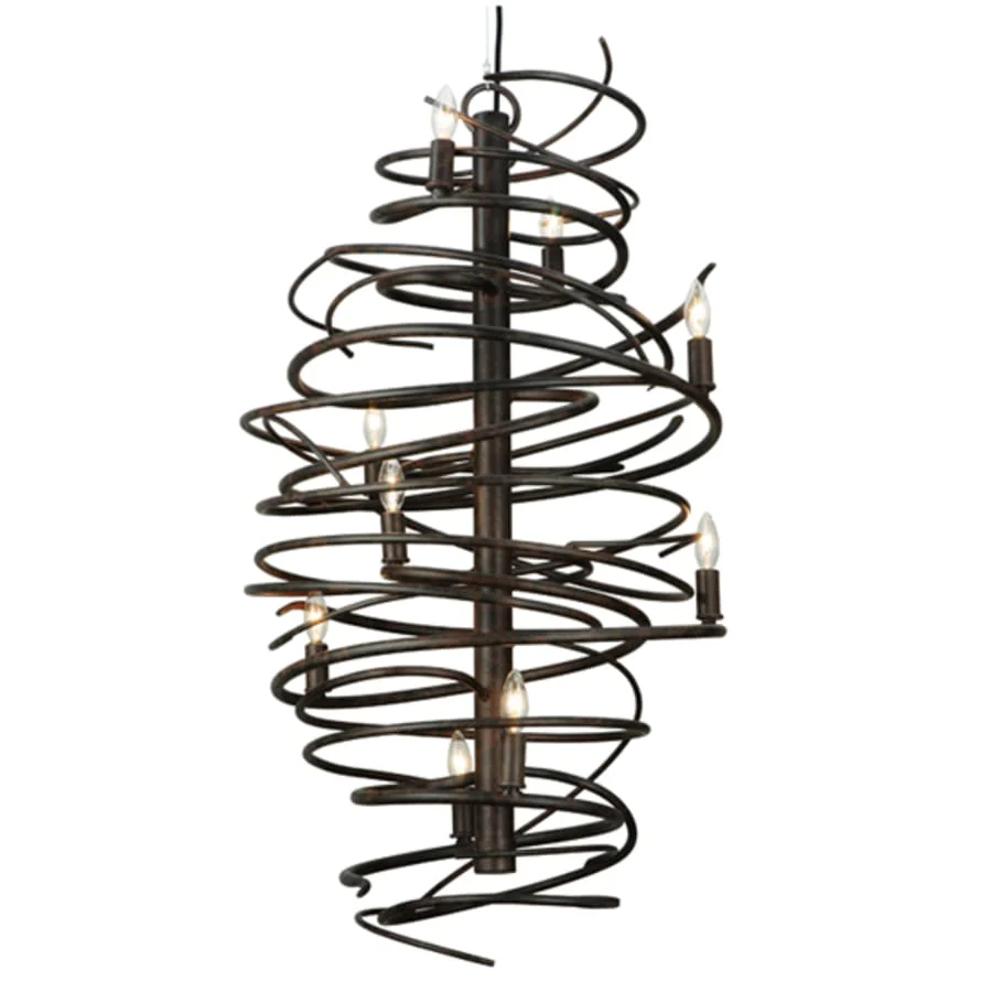 Meyda Tiffany Cyclone 9 Light 21" Wide Taper Candle Style Chandelier - Image 1