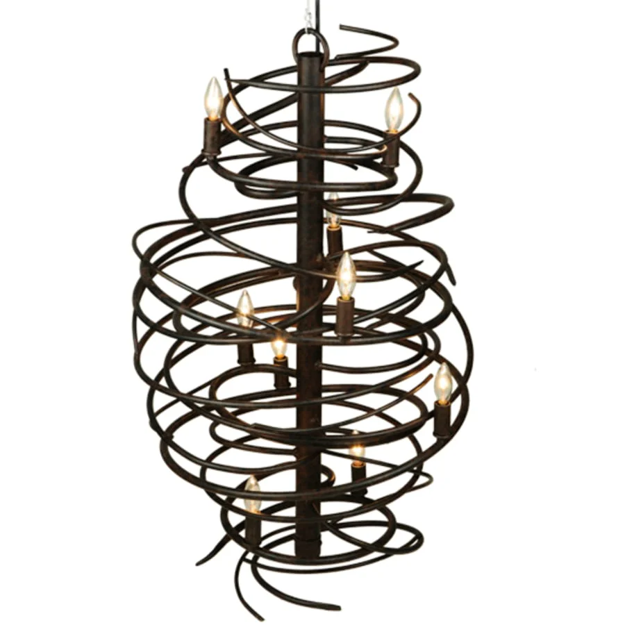 Meyda Tiffany Cyclone 9 Light 21" Wide Taper Candle Style Chandelier - Image 2