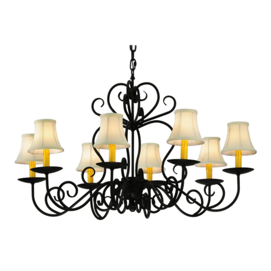 Meyda Tiffany Corrina 8 Light 36" Wide Chandelier - Blackwash Finish - Image 1