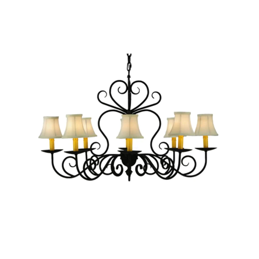 Meyda Tiffany Corrina 8 Light 36" Wide Chandelier - Blackwash Finish - Image 2