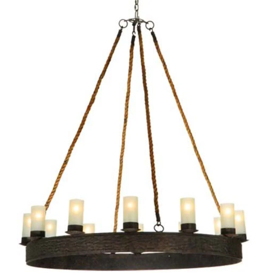 Meyda Tiffany Costello 12 Light 50" Wide Pillar Candle Style Chandelier - Image 1