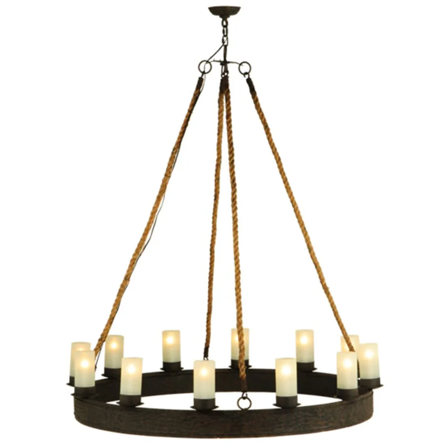Meyda Tiffany Costello 12 Light 50" Wide Pillar Candle Style Chandelier - Image 2