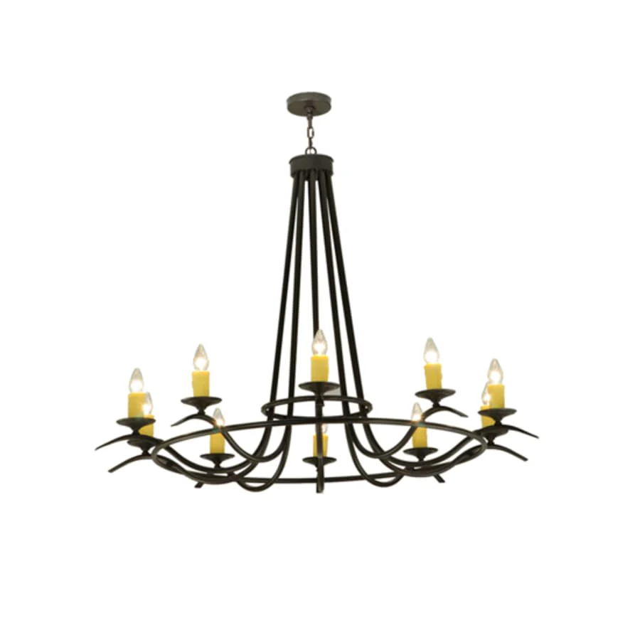 Meyda Tiffany Octavia 10 Light 58" Wide Taper Candle Style Chandelier - Image 2
