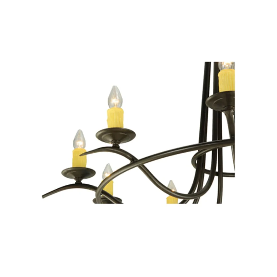 Meyda Tiffany Octavia 10 Light 58" Wide Taper Candle Style Chandelier - Image 3