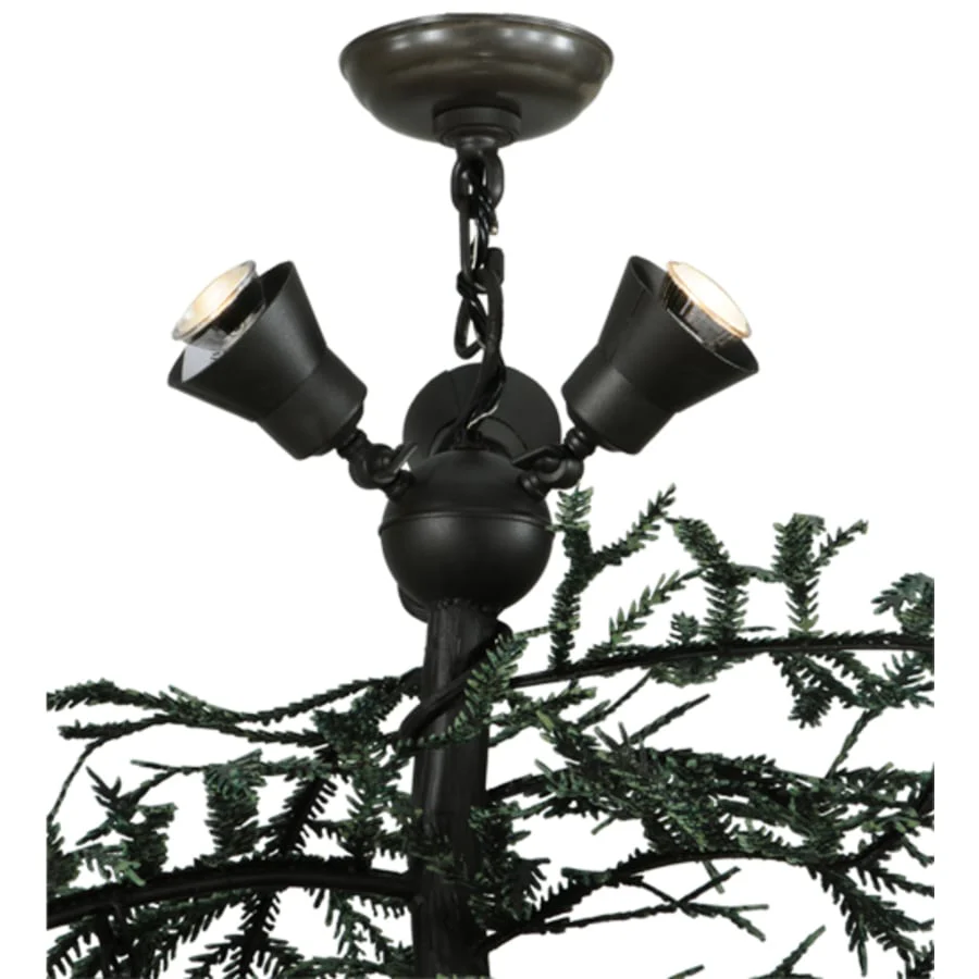 Meyda Tiffany Pine Branch Valley View 15 Light 48" Wide Chandelier - Wrought Iron Finish - Image 2