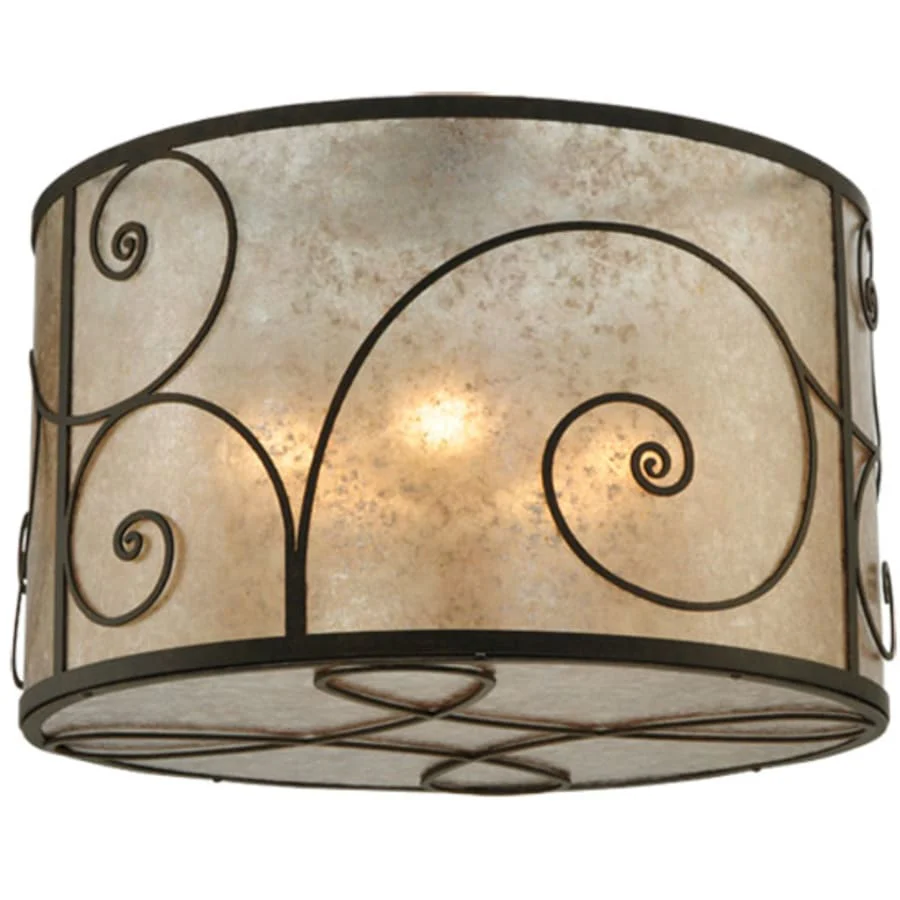 Meyda Tiffany Granada 5 Light 30" Wide Flush Mount Drum Ceiling Fixture - Image 1