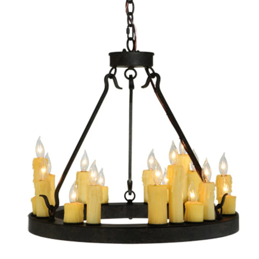 Meyda Tiffany Deina 18 Light 24" Wide Taper Candle Style Chandelier - Image 1