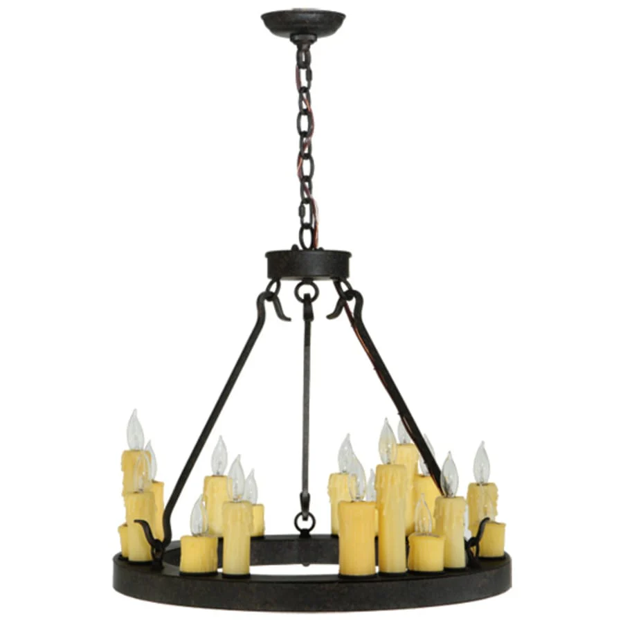 Meyda Tiffany Deina 18 Light 24" Wide Taper Candle Style Chandelier - Image 2