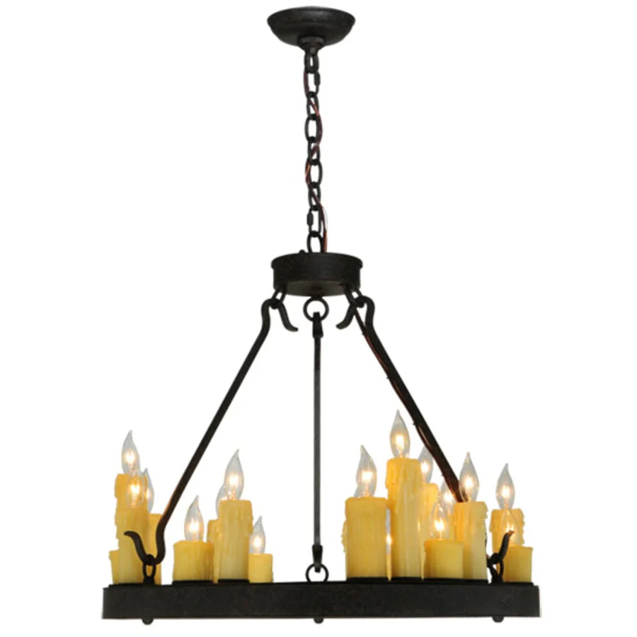 Meyda Tiffany Deina 18 Light 24" Wide Taper Candle Style Chandelier - Image 3