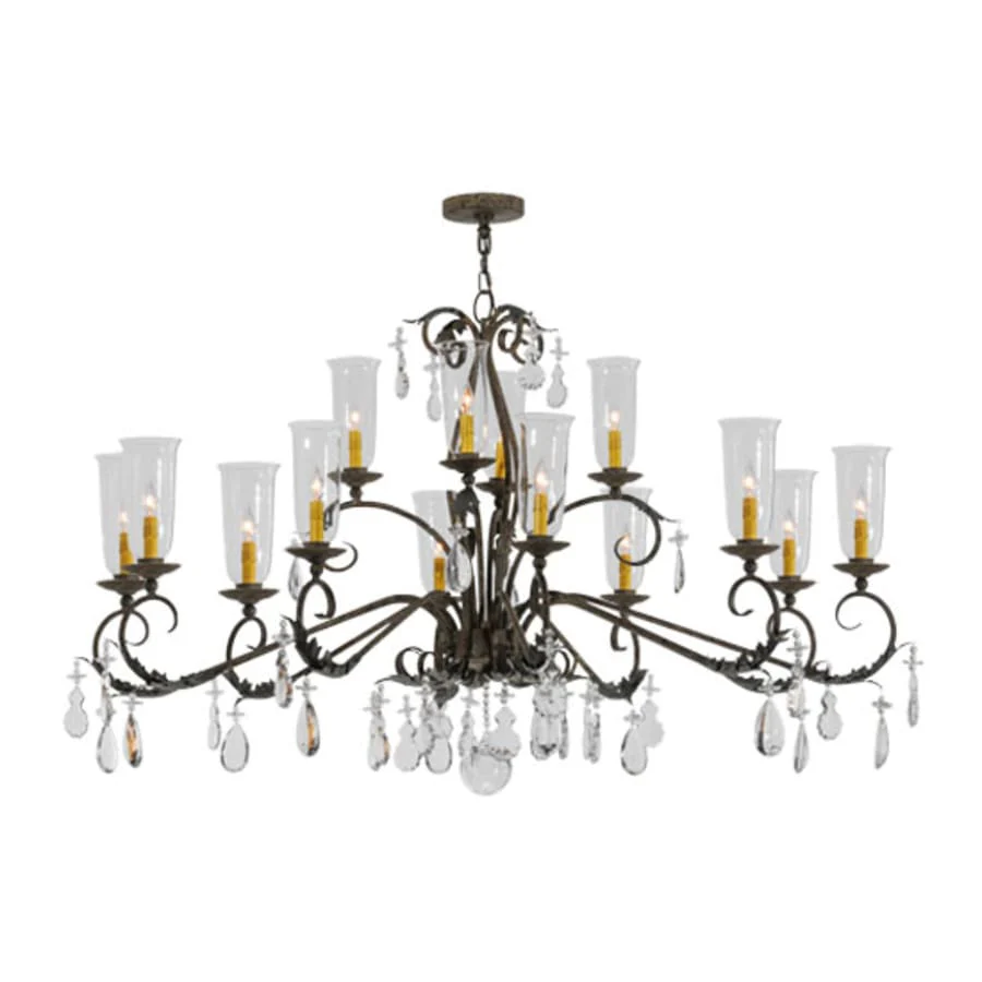 Meyda Tiffany Windsor 14 Light 50" Wide Crystal Candle Style Chandelier - Image 1